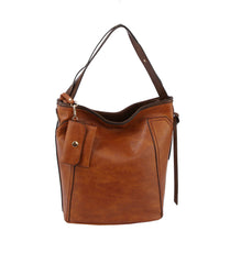 Thea Faux Leather Boho Tote Bag