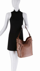Thea Faux Leather Boho Tote Bag