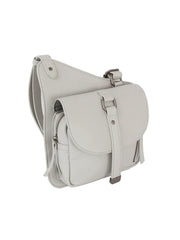 Sage Casual Leather Crossbody Bag