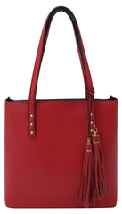 Michelle 2in1 Faux Leather Tote Bag Set