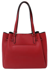Melanie Faux Leather Work Tote Bag