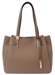 Melanie Faux Leather Work Tote Bag