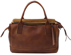 Ronnie Faux Leather Weekend Messenger Bag