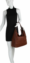Megan 2in1 Faux Leather Hobo Shoulder Bag