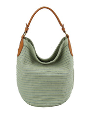 Strappy Leather Hobo Bag