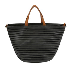 Strappy Leather Tote Bag