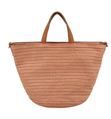 Strappy Leather Tote Bag