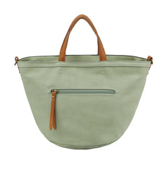 Strappy Leather Tote Bag
