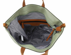 Strappy Leather Tote Bag