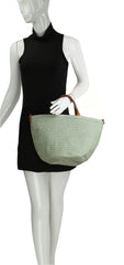 Strappy Leather Tote Bag