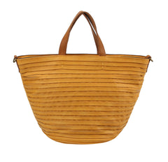 Strappy Leather Tote Bag