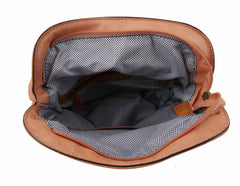 Strappy Leather Backpack