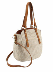 Woven Straw Tote Bag