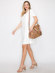 Claire Chamois Leather Travel Duffel Bag