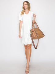 Claire Chamois Leather Travel Duffel Bag