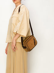 Gemma Chamois Leather Snapshot Crossbody Bag