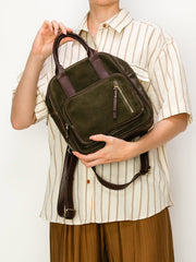 Kate Chamois Leather Backpack Bag