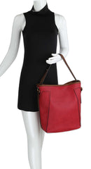 Samantha Faux Leather Work Tote with matching Wallet