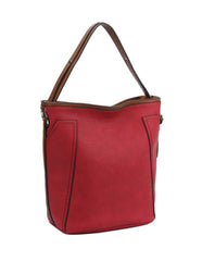 Samantha Faux Leather Work Tote with matching Wallet