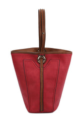 Samantha Faux Leather Work Tote with matching Wallet