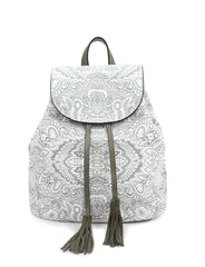 Willa Floral Patterned Boho Drawstring Backpack