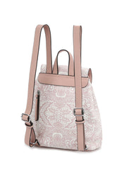 Willa Floral Patterned Boho Drawstring Backpack