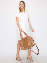 Claire Chamois Leather Travel Duffel Bag