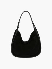 Nia Chamois Leather Crescent Shoulder Bag