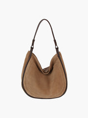 Nia Chamois Leather Crescent Shoulder Bag