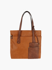 Teagan Faux Leather Tote Bag