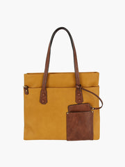 Teagan Faux Leather Tote Bag