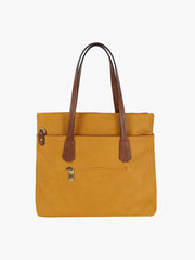 Teagan Faux Leather Tote Bag