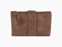 Arwen Clutch Bag with Woven Flap