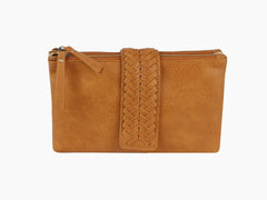 Arwen Clutch Bag with Woven Flap